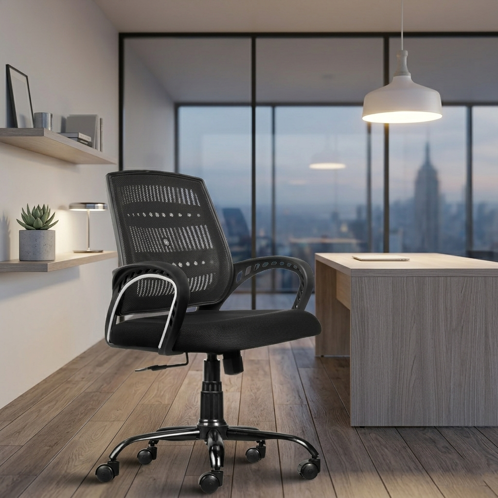 Core Mesh Mid-Back Ergonomic Office Chair (Blazia)