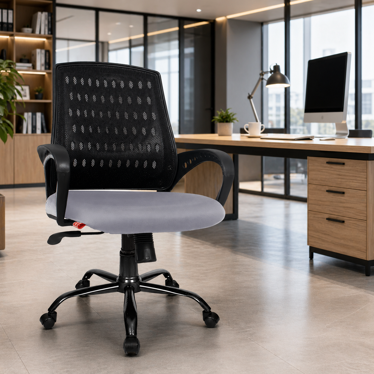 Core Mesh Mid-Back Ergonomic Office Chair (Blazia)