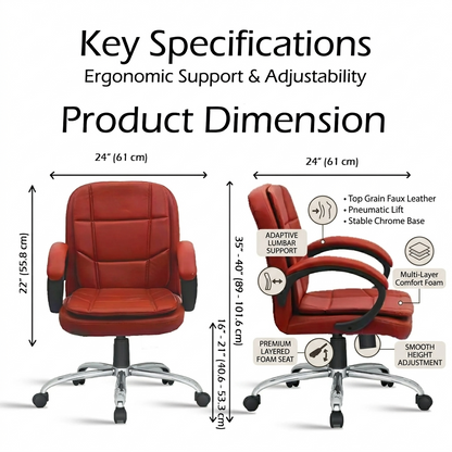 CR31 Premium Leatherette with 3 years Parts Replacement warranty