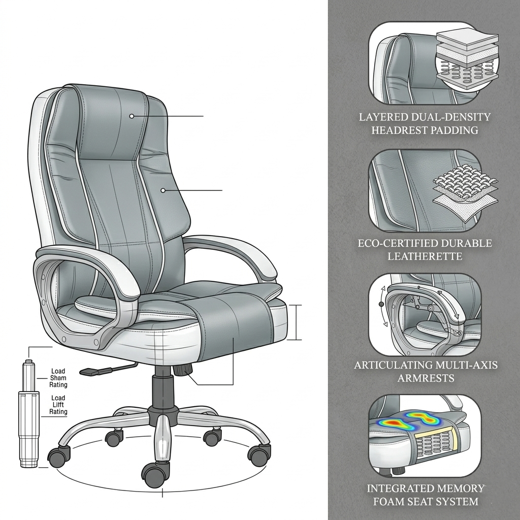 CR32 Premium Leatherette with 3 years Parts Replacement warranty