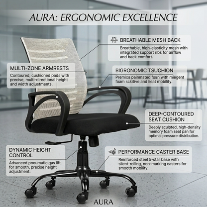 Regal Mesh Mid-Back chair (Elite)