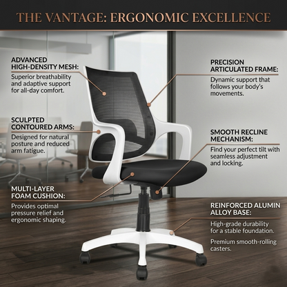 Mono Mesh Mid-Back Office Chair