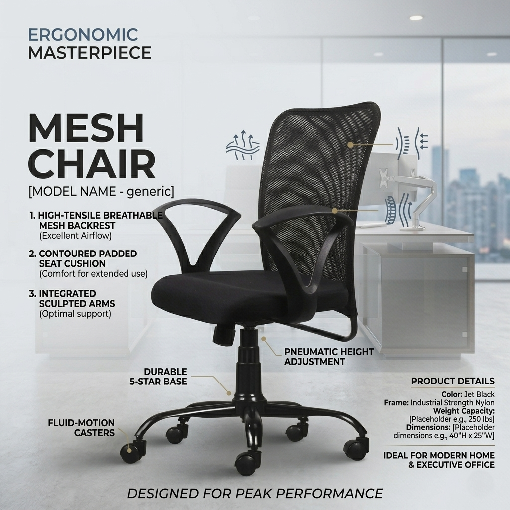 Sigma Mesh Mid Back Office Chair