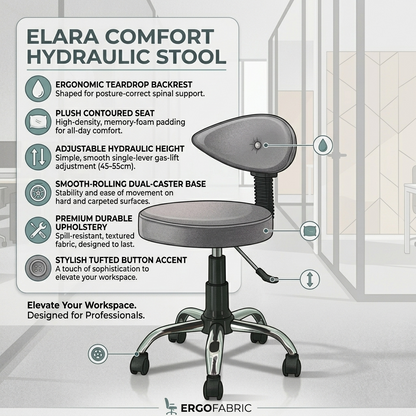 Rio Revolving Stool with 3 years Parts Replacement warranty