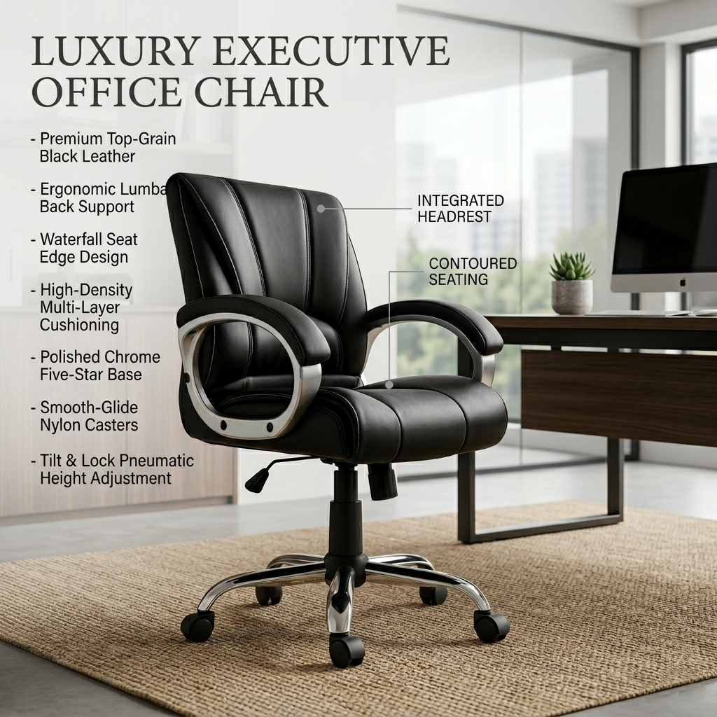 Cyber Premium Leatherette with 3 years Parts Replacement warranty