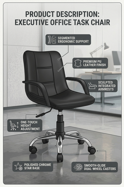 Workpro Premium Leatherette with 3 years Parts Replacement warranty