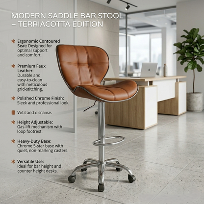 Fusion Revolving Stool with 3 years Parts Replacement warranty