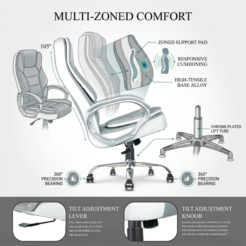 CR32 Premium Leatherette with 3 years Parts Replacement warranty