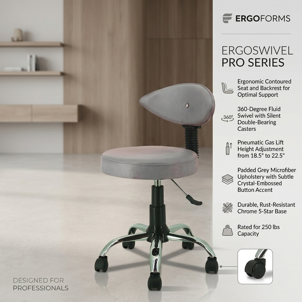 Rio Revolving Stool with 3 years Parts Replacement warranty