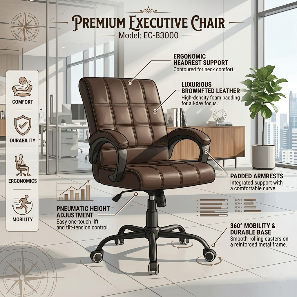 Berlin Premium Leatherette with 3 years Parts Replacement warranty